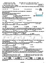 Đề kiểm tra học kỳ I môn Vật lý Lớp 9 - Mã đề 1 - Năm học 2018-2019 - Trường THCS Vinh Tân